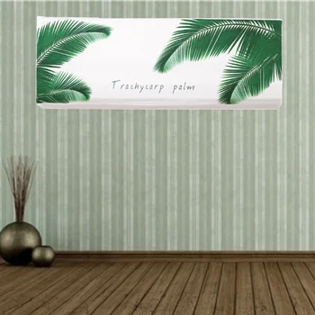 

Elastic Fabric Printing Dust Cover Wall-Mounted Air Conditioner Dustproof Cover Air Conditioner Protective Cover for Home Decora