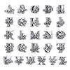 [Coupon $15 OFF $3] BAMOER 2022 NEW 925 Sterling Silver Vintage A to Z Clear CZ 26 Letter Alphabet Bead Bracelets  BSC030 ► Photo 1/5