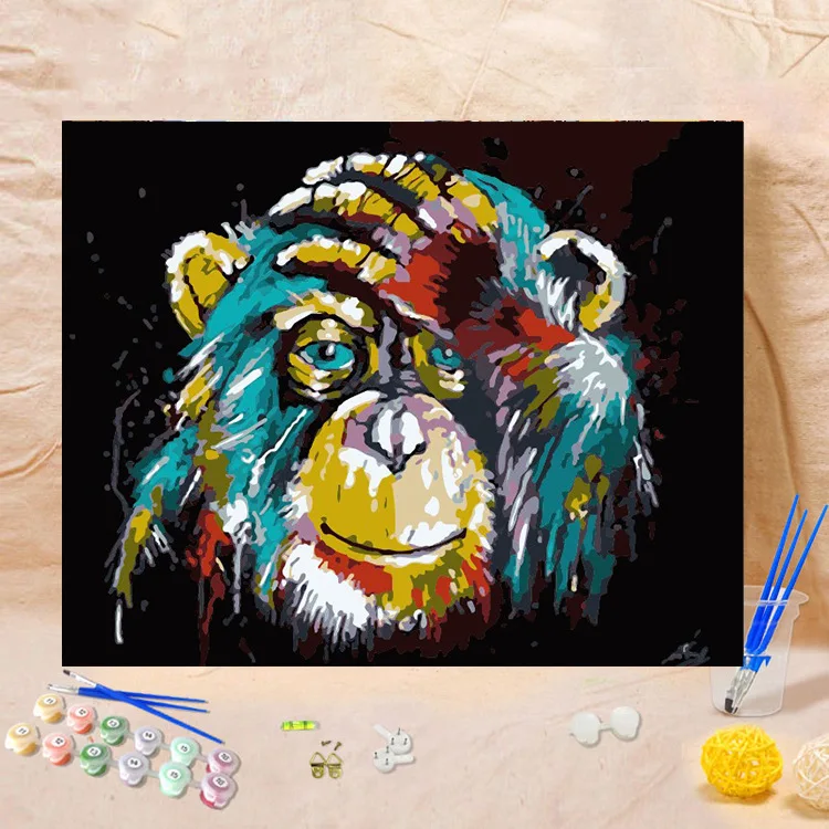 

Manufacturers Direct Selling Digital Oil Painting DIY Hand-Painted AliExpress Supply of Goods a Generation of Fat Linen Frameles