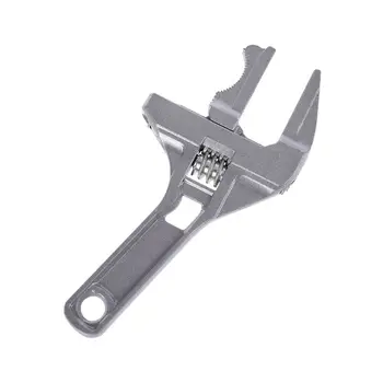 

Adjustable Wrench with Aluminium Alloy Large Open End Universal Spanner Repair Tool for Water Pipe Screw Bathroom