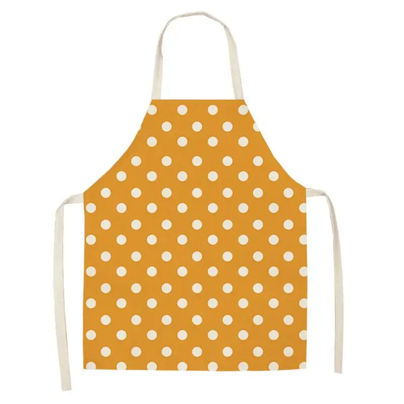 Geometric Aprons Cotton Linen Women Adult Kids Sleeveless Apron Easy Cleaning Home Kitchen Cooking Pinafore WQ94