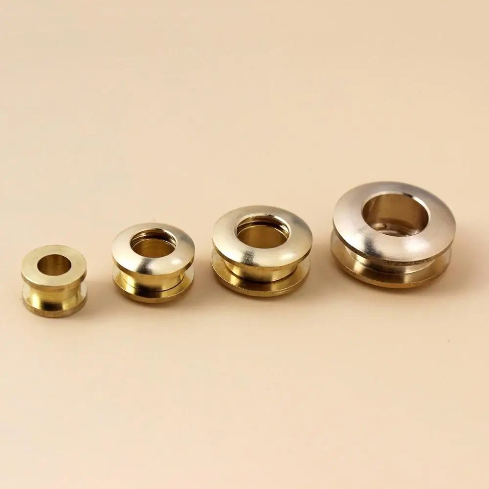 Solid Brass screw back Eyelets with washer grommets Leather Craft accessory for bag garment shoe clothes jeans decoration images - 6