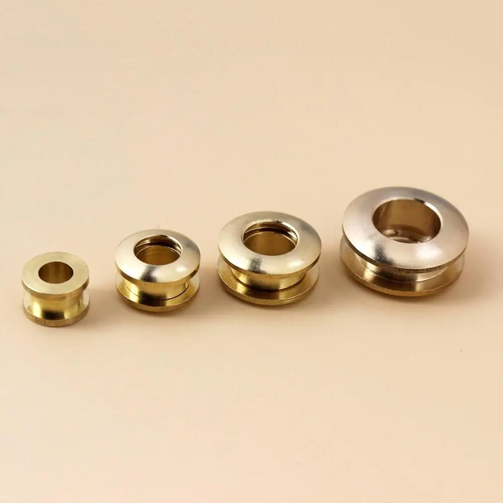 Eyelet Grommet Ring Kit Eyelet Grommet Ring Grommet Eyelet Kit Screw Back Eyelets Metal Eyelet Buttons Solid Brass screw back Eyelets with washer grommets Leather Craft accessory For bag garment shoe clothes jeans decoration
