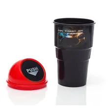 Автомобиль с цилиндрической мини мусорный бак креативный мусорный бак товары для салона автомобиля