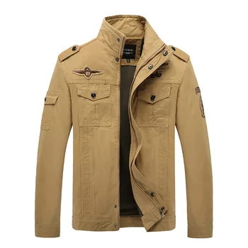 

2019 Fall Winter Fashion Men Jacket Overcoat Casual Style Air Force Military Clothing Warm Clothing