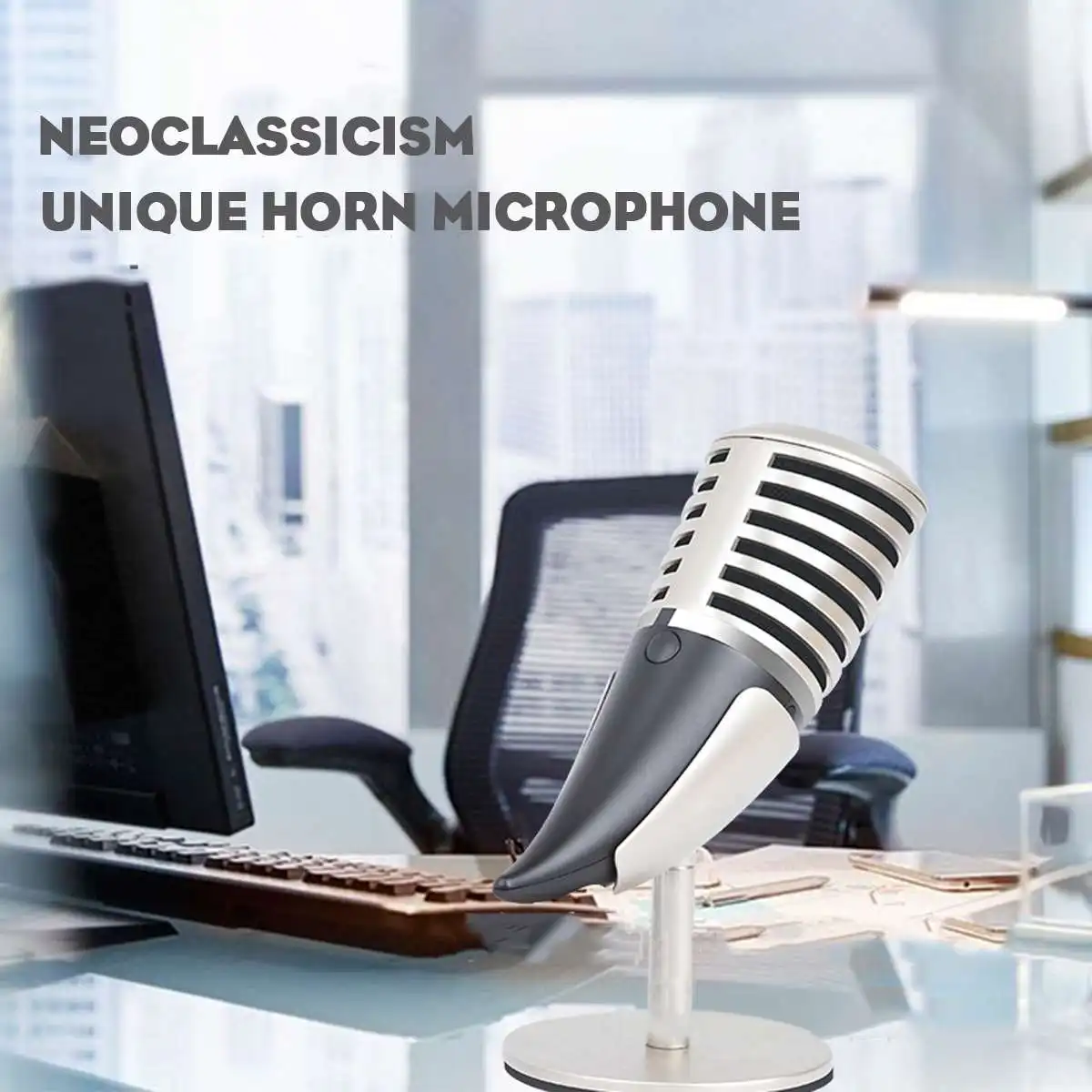 KINCO SF-700 игровой микрофон Электрический однополосный персональный вокальный микрофон для Skype для Youtube для Twitter Webcast