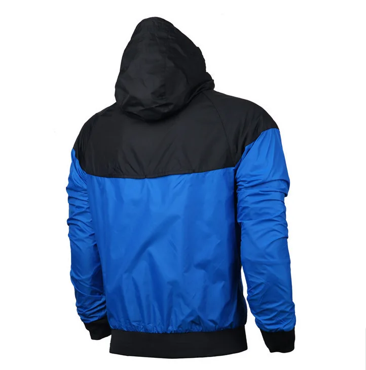 Осенняя тонкая спортивная одежда windrunner для мужчин и женщин высокого качества из водонепроницаемой ткани мужская спортивная куртка модная толстовка на молнии размера плюс 3XL