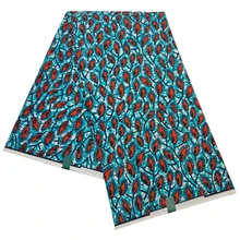 Nigerian Style 6Yards/pcs Polyester Material High Quality African Prints Fabric Veritable Dutch Real Dutch Wax