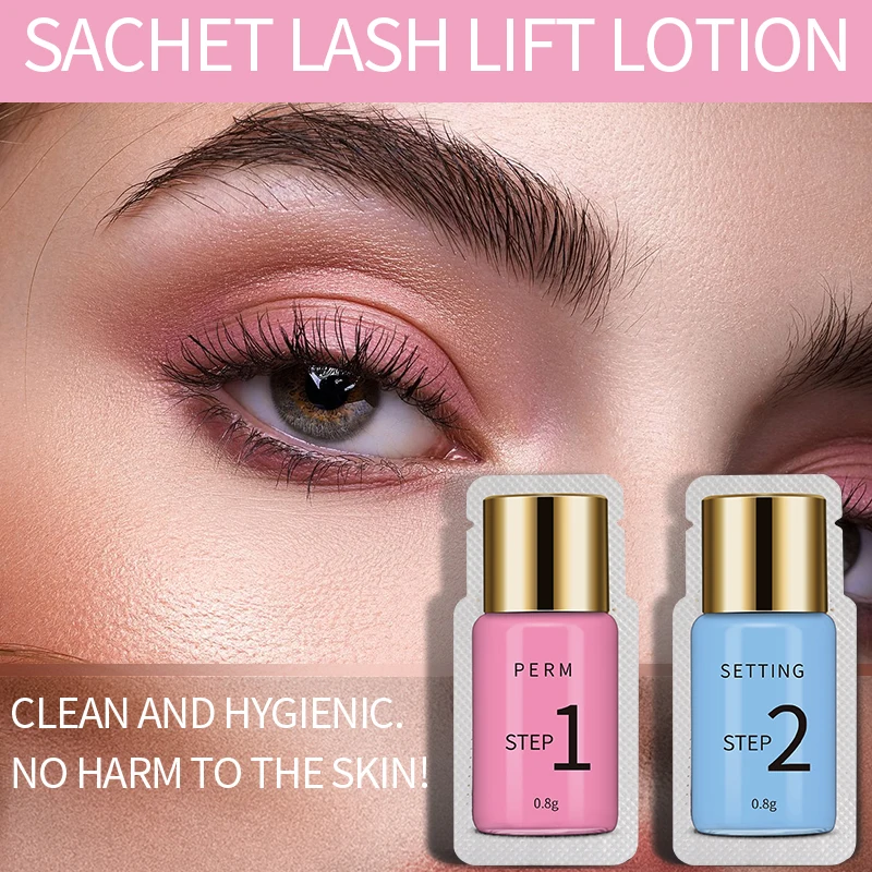 Lash Lift Lotion Sachet 0.8g Per Bag Lash Perm And Setting Lotion 8-12 Minutes Lifting Eyelashes Eye Makeup Tools 10 Pairs/Lot eyelash lift lotion