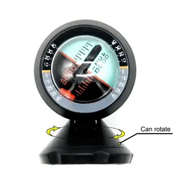 

1x Car Auto Black Inclinometer Slope Level Meter Tilt Gauge Balancer Indicator
