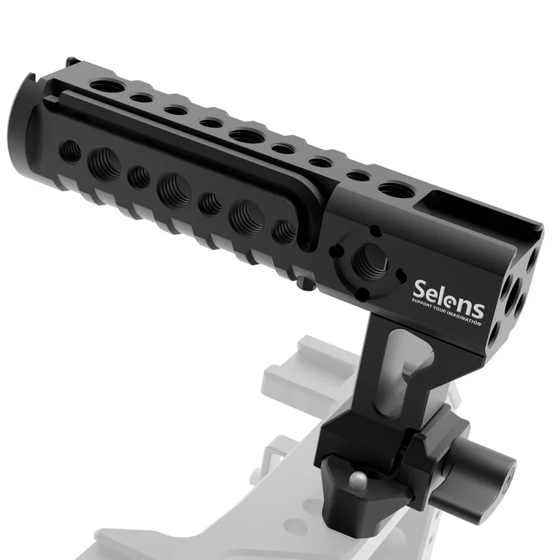 Superior de Alumínio do Aperto Fria da Sapata de A7iii Equipamento da Gaiola da Câmera para A7iii A7m3 com Punho Montagem Pearwood A7iii A7r3 A7m3 - Image 3