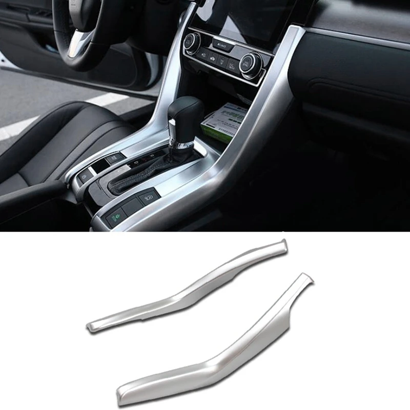 Для Honda Civic 10Th Abs внутренняя Передняя консоль панельная Накладка для коробки передач отделка автомобильные аксессуары