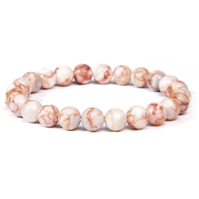 elegant personality bracelet Natural pink rhodonite Rhodochrosite stone beads beadded bracelet for ladies gifts jewelry