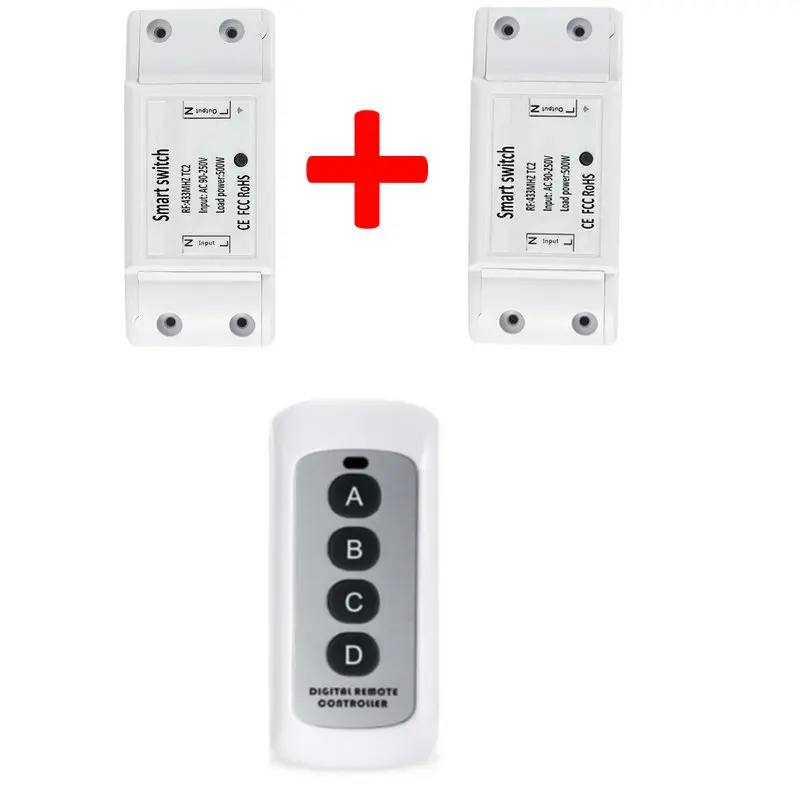 

Smart Switch DIY Wireless Remote Domotica Light Smart Home Automation Relay Module Controller Receiver for Smart Home Lights