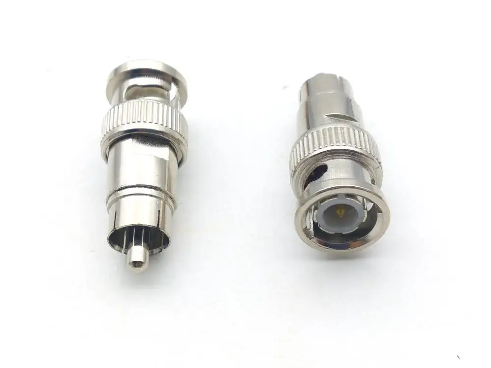 100 шт. адаптер стандарта BNC штекер на RCA Штекер прямой|plug male|plug bncplug adapter |
