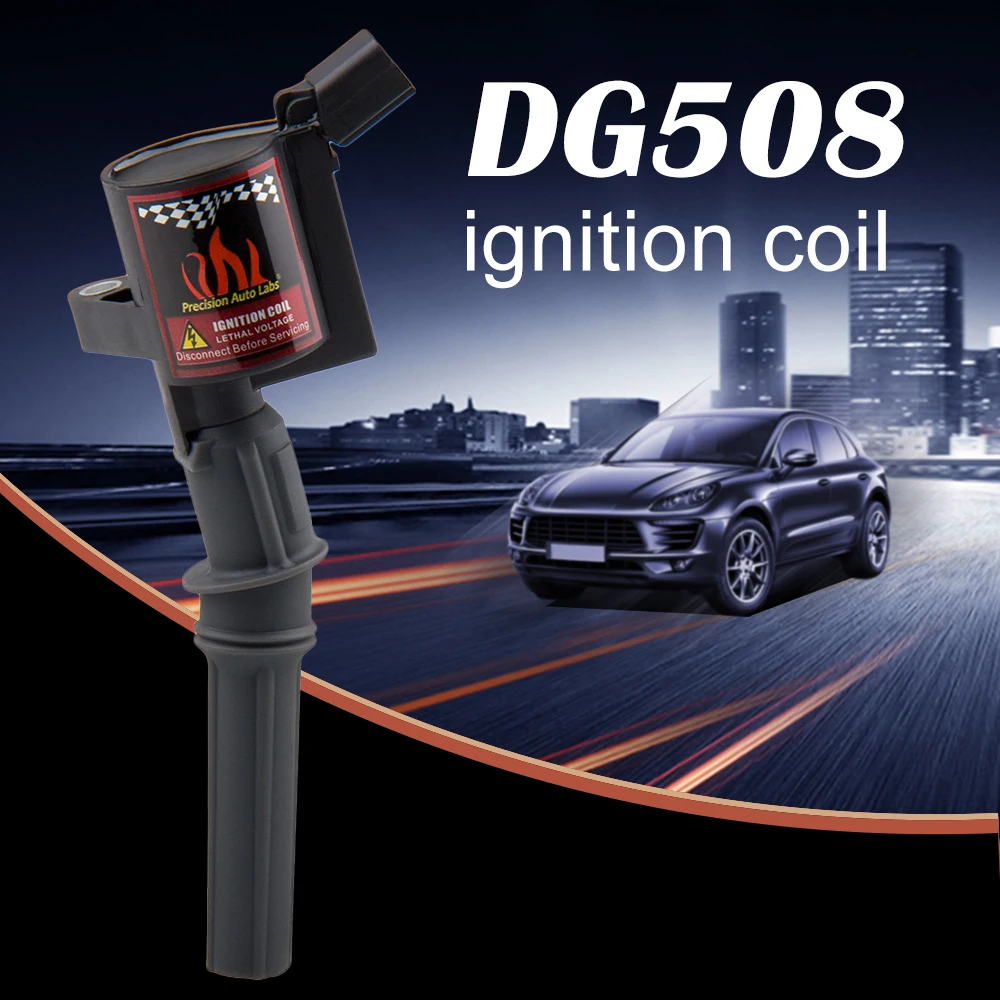 10 шт. DG508 Катушка зажигания для Ford Lincoln Mercury C1454-17 FD503 черная профессиональная гоночная Катушка Высокая производительность более 15