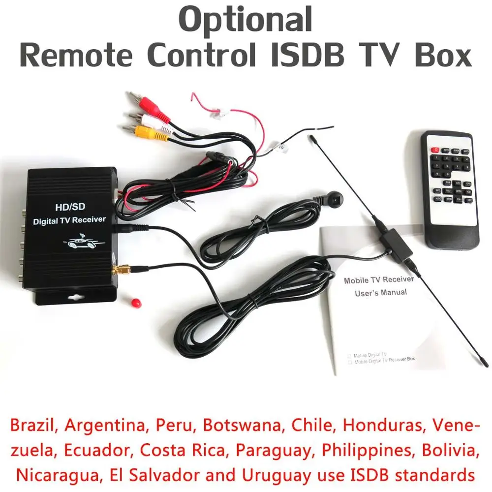ISDB TV BOX Дополнительная стоимость для CarPlay DSP камеры DAB DTV OBD ADAS TPMS ips экран Owtosin Android DVD продается только с автомобильным dvd вместе - Название цвета: ISDB TV BOX