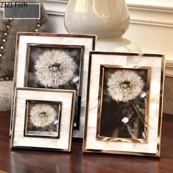 Classico Europeo Della Lega Photo Frame Da 6/7 Pollici Tabella di Preparazione Da Comodino Da Tavolo Desktop di Casa Photo Frame Decorazione di Cerimonia Nuziale Gala Regalo