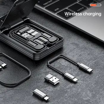 

BUDI 7 In 1 Adapter Type C Converter to Micro USB For Android Type-C Cable Storage SD Card Reader for iPhone Phone Stand
