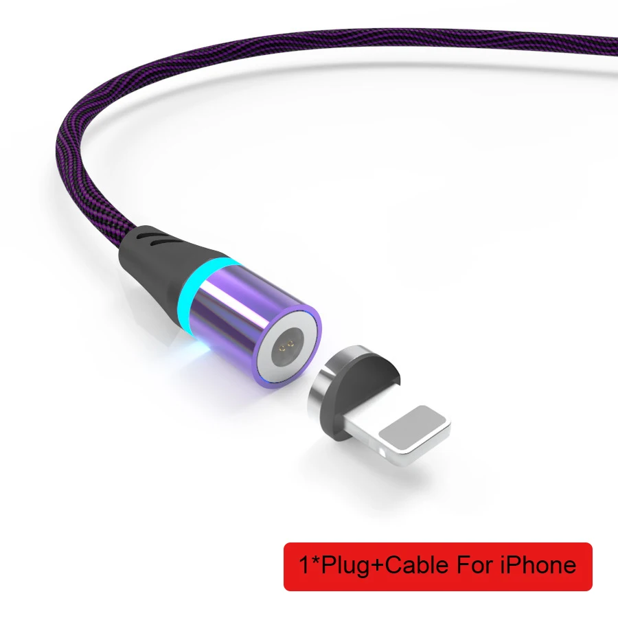 Магнитный Micro USB кабель для iPhone, samsung, Xiao, быстрая зарядка, кабель для передачи данных, магнитный usb type C, Lightning, для мобильного телефона