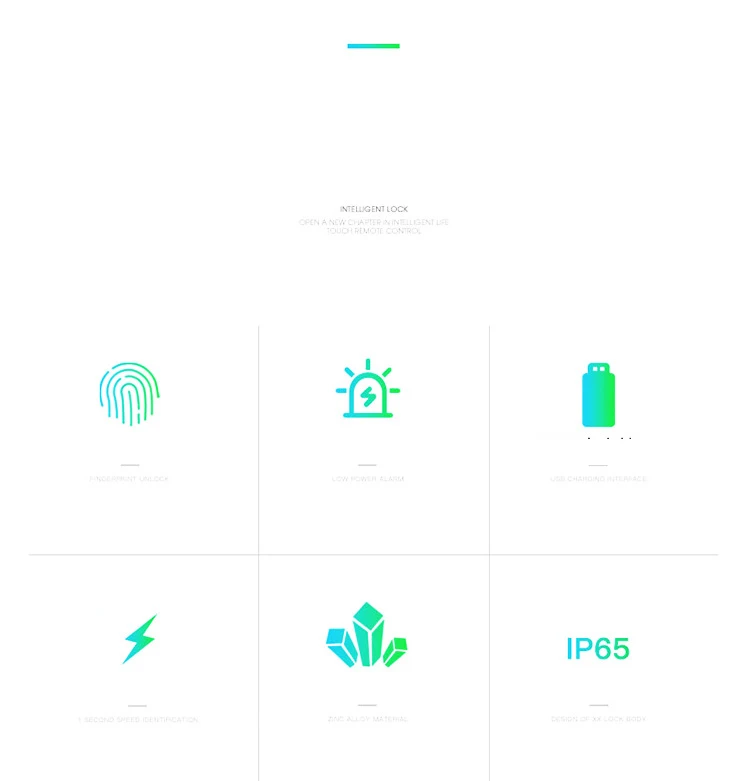 Xiaomi usb зарядка без ключа отпечатков пальцев замок интеллектуальный электронный без паролей палец сенсорный замок биометрический разблокировка