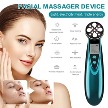 

RF radio frequency Beauty InstrumentEMS color light iontophoresis home cleansing instrument ultrasonic vibration frequency