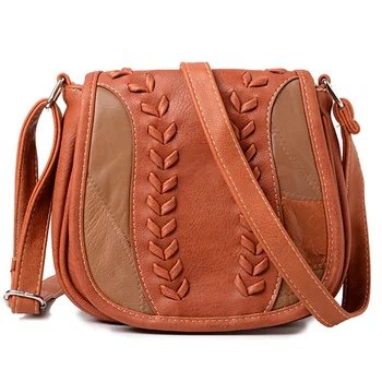 

FGGS-Fashion Pu Leather Fashion Vertical Square Woven Multi-Functional Women'S Solid Color Shoulder Bag