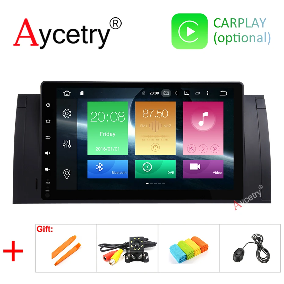 

DSP 9'' 1024x600 IPS HD Touch Screen Android 9 Car Multimedia Radio Stereo for BMW E39 E53 X5 Wifi 4G Bluetooth DVR RDS USB obd2