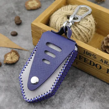 

2020 New Men's Genuine Leather Car Key Case Cover Wallet Bag Fashion Women Keys Housekeeper Handmade Personalized Car Key Holder