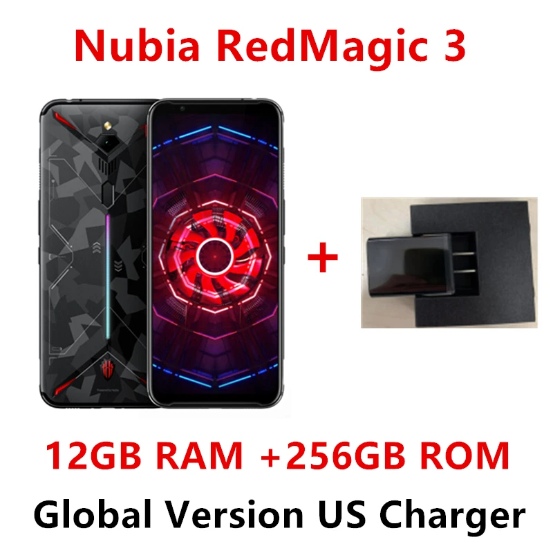 Глобальная версия Nubia Red Magic 3 8 ГБ 128 Гб мобильный телефон 6,6" Восьмиядерный процессор Snapdragon 855 передний 48MP задний 16MP 5000 мАч игровой телефон - Цвет: 12GB 256GB Camo US