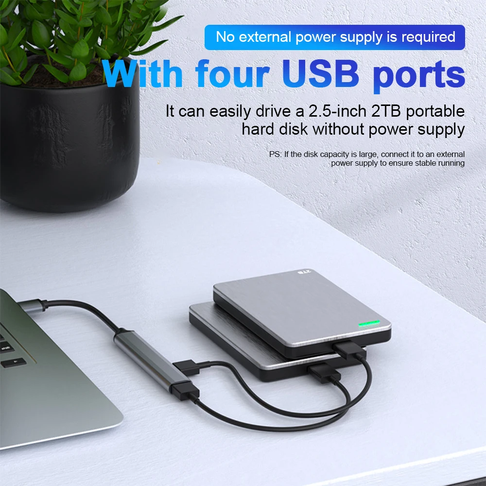 USB C HUB 3.0 Type C 3.1 3/4 Port Multi Splitter Adapter OTG USB for Macbook Pro 13 15 Air Mi Pro HUAWEI PC Accessories