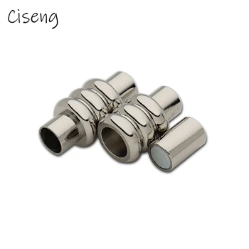 

Ciseng 1pcs/lot Stainless Steel Magnetic Clasps Hooks Connector Fits 5mm Round Leather Cord Necklaces Bracelets Jewelry Findings