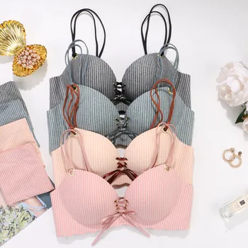 

Seamless Sexy Bras Women Fashion Push Up Bra Wireless Lingerie 3/4 Cup Girl Brassiere Adjusted Female Bralette