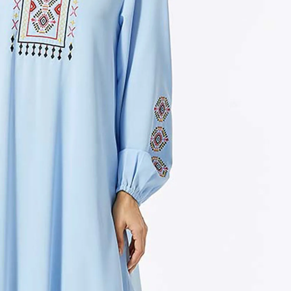 Islamic Clothing Abayas Kimono Dubai Muslim Dress NO Hijab Embroidery Kaftan Arab Turkish Robe Oversize Autumn Party Formal