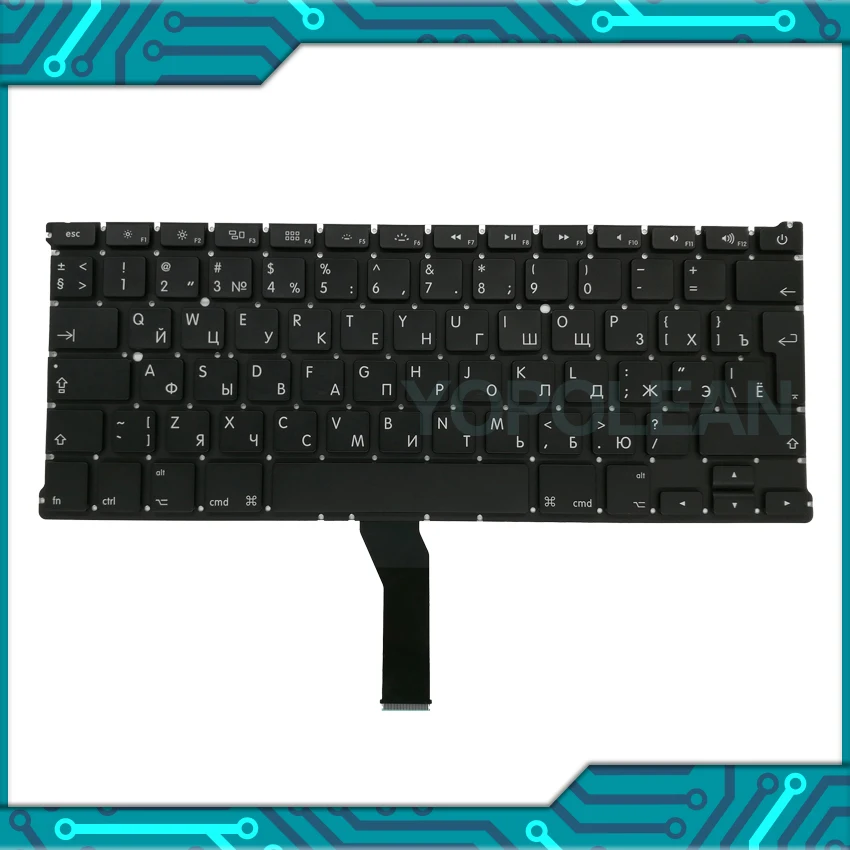 Новый ноутбук с русской клавиатурой RU для Macbook Air 13 &quotA1466 A1369 Клавиатура 2011 2012 2013 2014