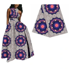 6 ярдов африканская печатная настоящая голландская восковая ткань для свадебного платья новая батик ткань из Анкары и Нигерии настоящая восковая ткань 524