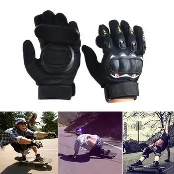 

Professional Black Red 3 POM Non Slip Wear Resisting Slider Gloves Longboard Gloves Sporting Goods Racing Brakes