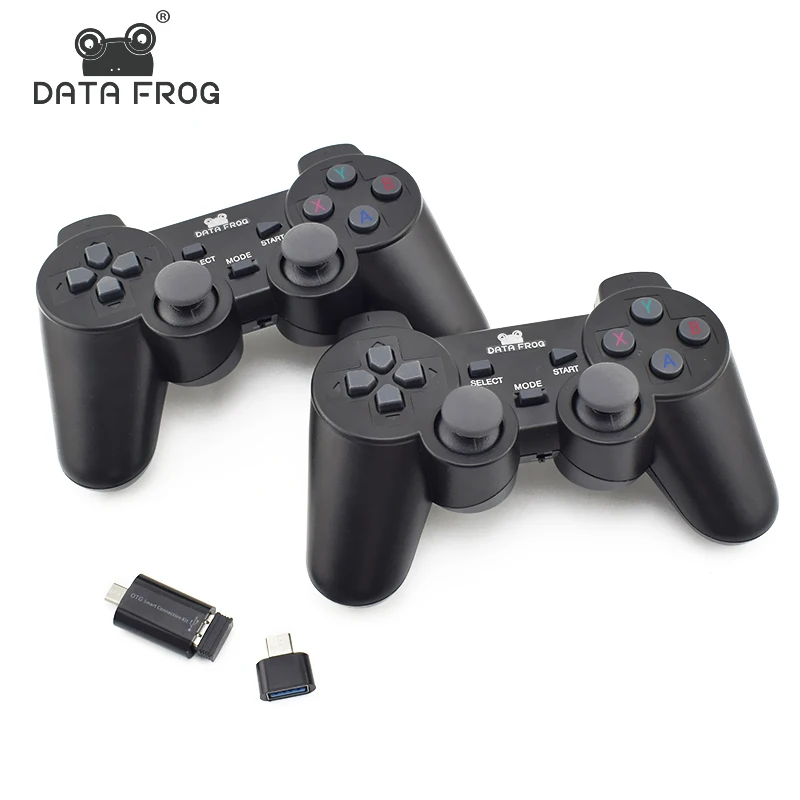 

Data Frog 2 Pcs Wireless Game Joystick For Android Mobile Phone 2.4G Joystick Gamepad For PC Dual Controller