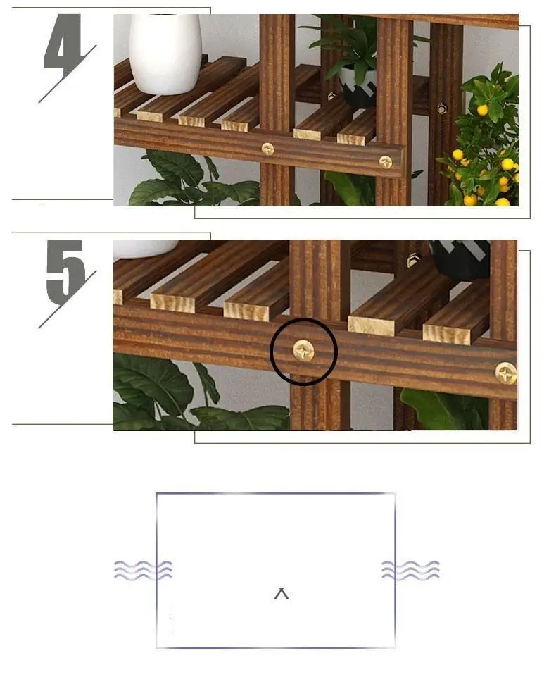 Pour Plante Estanteria Жардин Huerto Urbano Madera Suporte Flores стойка для балкона, полка для балкона, напольная подставка для цветов