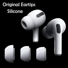  Original Soft Silicone Earbuds Earphone Earplug Cover for Apple Airpods Pro 3 L M S Size Headphone Eartips for Airpods Ear pads 