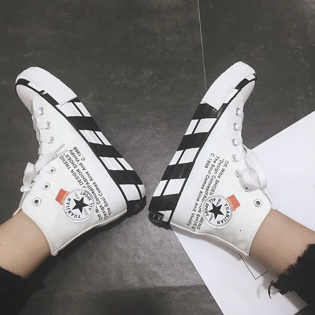 Original authentic all-star unisex skateboard shoes classic comfortable white black canvas canvas shoes new - Цвет: 4