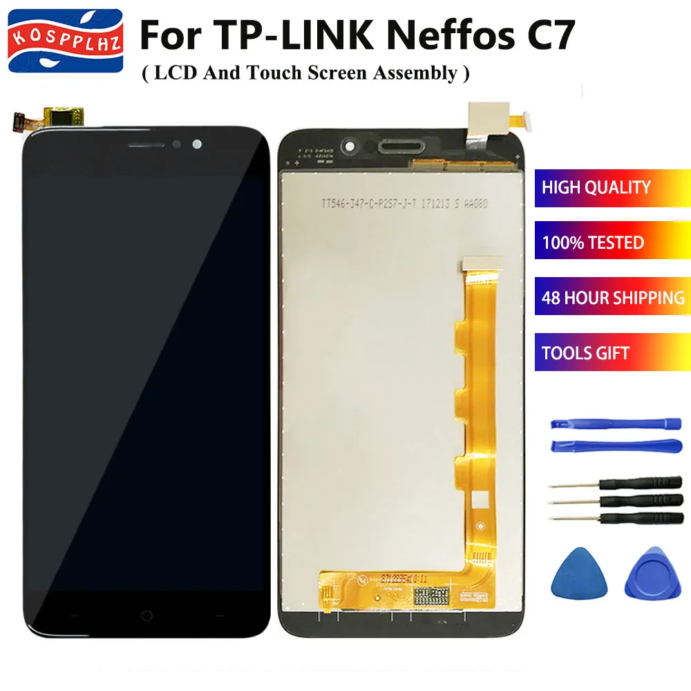 5.5" High Quality For TP-Link Neffos C7 LCD Display+Touch Screen Digitizer Assembly TP Link Neffos C7 TP910A TP910C Cell Phone