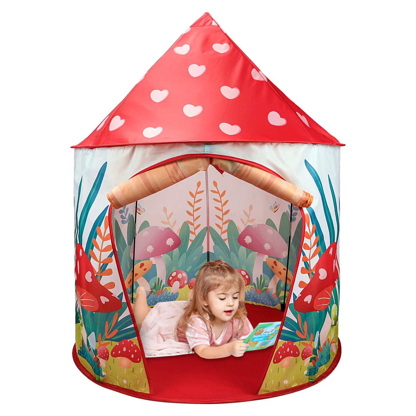 Kids Play Tent Portable Foldable Prince Folding Tent Children Boy Cubby Play House Children Gifts Outdoor Toy Tents Castle 2