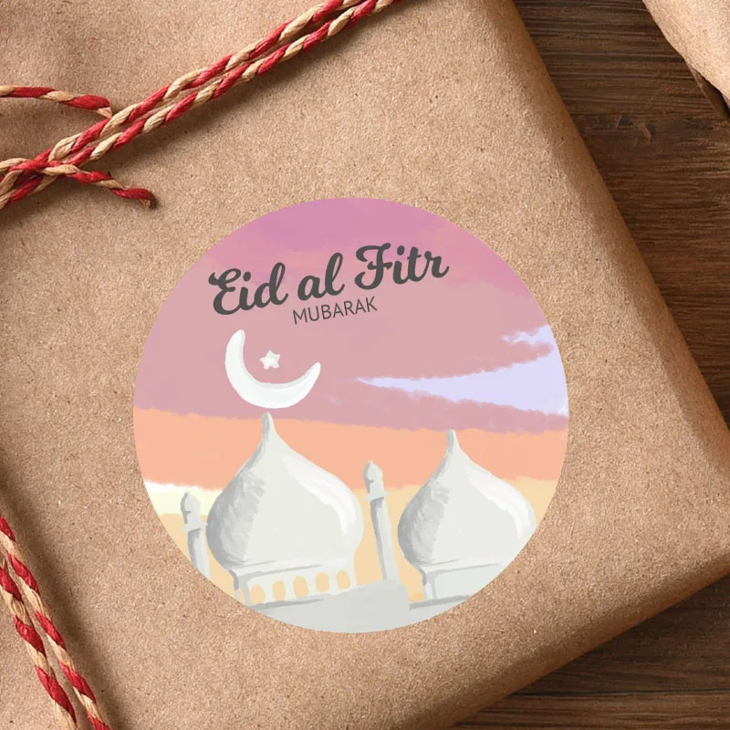 288 Adesivi Eid Mubarak Ramadan Con Motivi Islamici - Etichette Regalo Per Decorazioni Festa