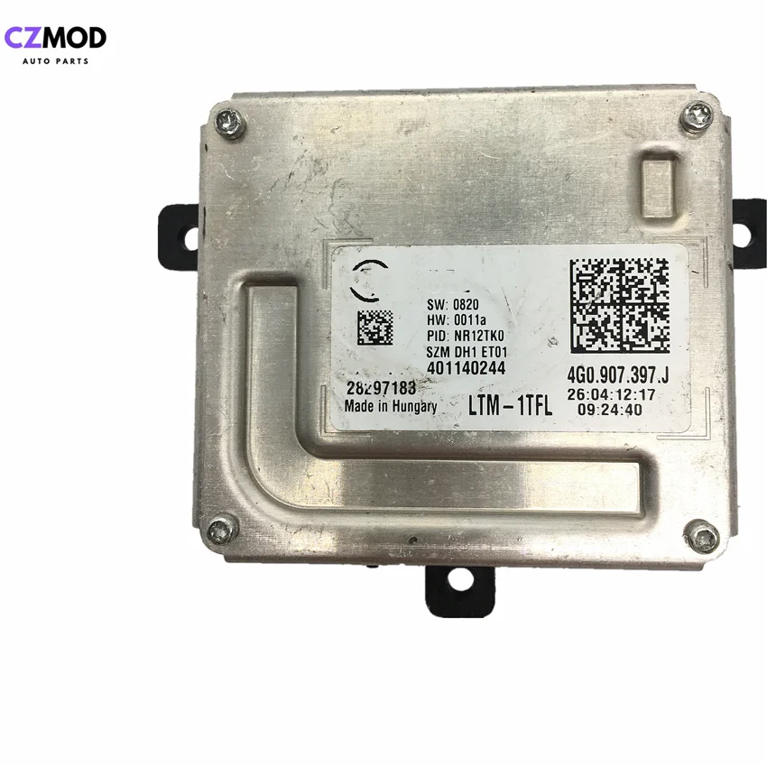 US $40.75 CZMOD Original 4G0907697J 4G0907397J Headlight LED Driver module DRL Ballast 28357984 28297183 4G0907397J 4G0907697J used