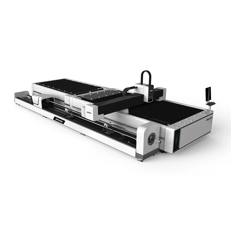 JNLINK 1530 automatic fiber cutter machine with rotary axis for metal plate tube pipe