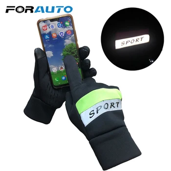 

FORAUTO Motorcycle Windstopers Gloves Winter Thermal Warm Full Finger Touchscreen Anti Slip Windproof Luminous Tactico Gloves