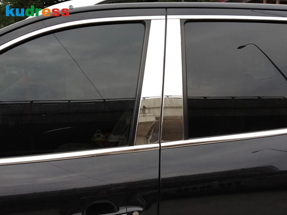 Полный комплект оконных рамок из нержавеющей стали для Hyundai Santa fe 2007 2008 2009 2010 2011 2012