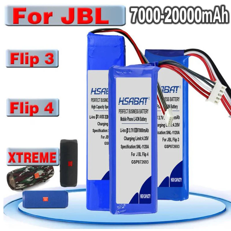 7000mAh20000mAh Battery for JBL XTREME Flip 4,Flip 4 Special Edition