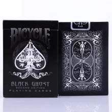 1pcs Ellusionist Bicycle Black Ghost Deck Magic Cards Playing Card Poker Close Up Stage Magic Tricks for Professional Magician bicycle tragic royalty playing cards original poker cards for magician collection card game